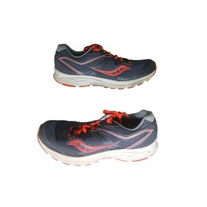 Saucony Women Running Shoes Gray Orange Athletic Sneakers Size 11 S10420-2
